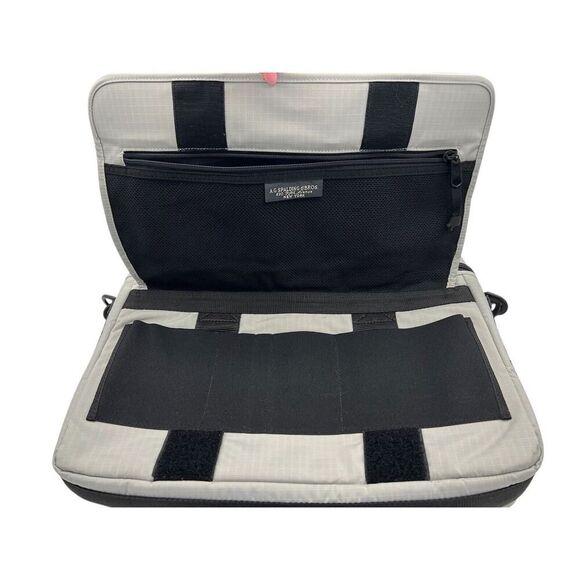 A.G. Spalding & Bros Laptop Bag Crossbody & Handle Briefcase Gray Nylon Travel - Picture 3 of 10